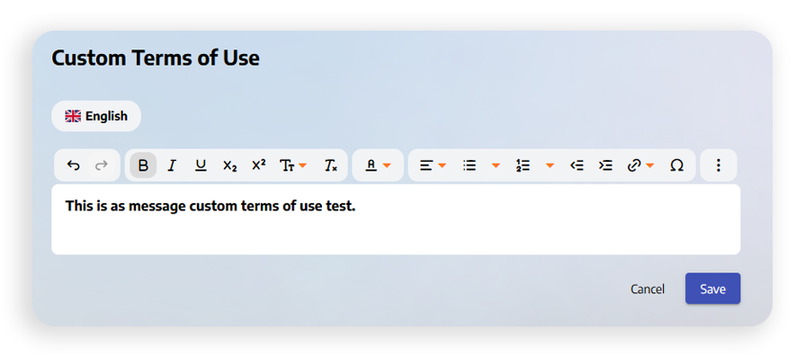 terms of use